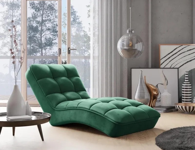 Relaxačné kreslo - leňoška NANA, zelená (kronos 19)