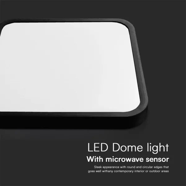 LED Kúpeľňové stropné svietidlo so senzorom LED/18W/230V IP44 4000K 29x29 cm +DO