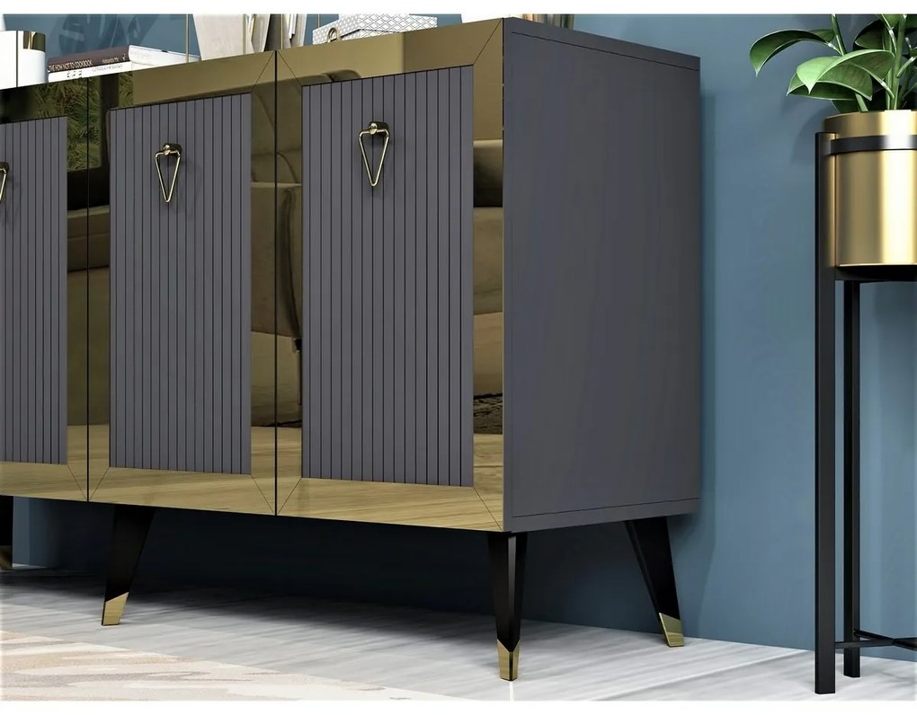 Skrinka Bare Anthracite and Gold