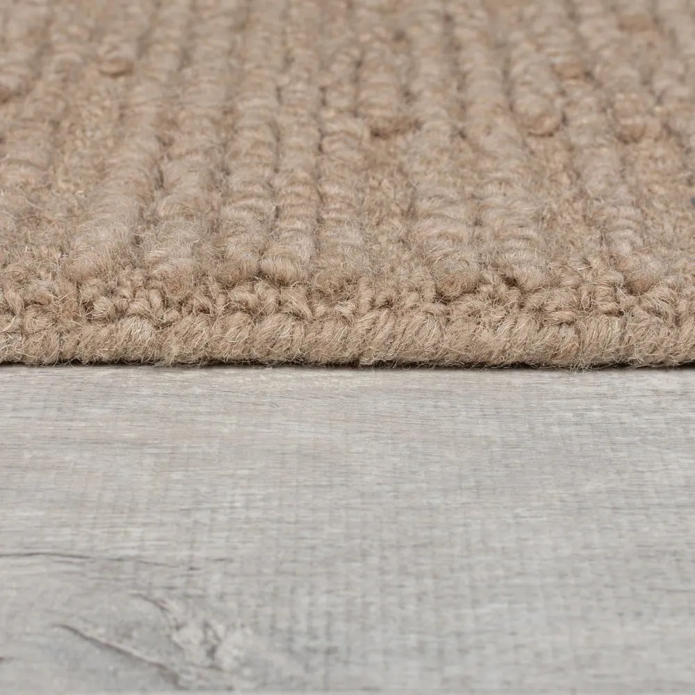 Béžový ručne tkaný vlnený koberec 160x230 cm Harris Boucle – Flair Rugs