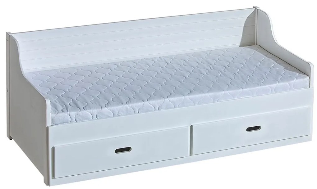 Detská dvojlôžková posteľ SZYMON 2 x 80x200 cm biela/sivá