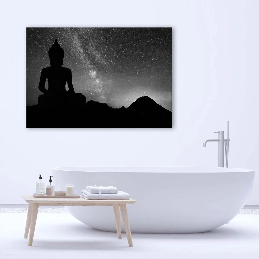Gario Obraz na plátne Budha a hviezdna obloha Rozmery: 100 x 70 cm