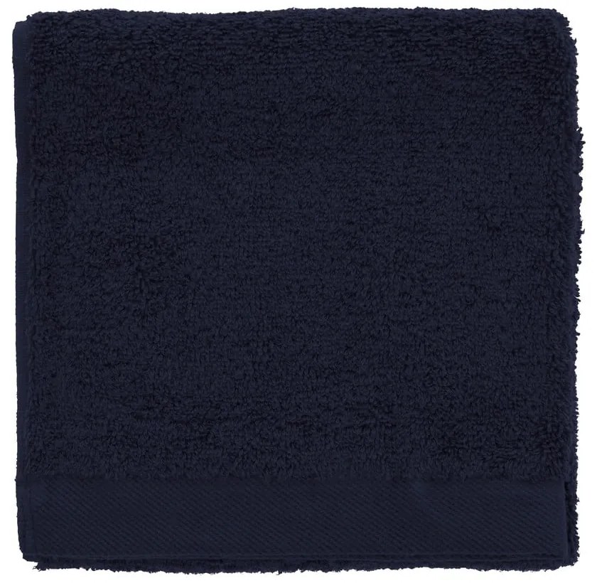 Tmavomodrý froté bavlnený uterák 40x60 cm Comfort – Södahl