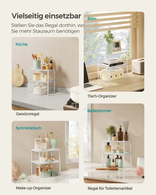 Set 4 kuchynských políc KCS027W01