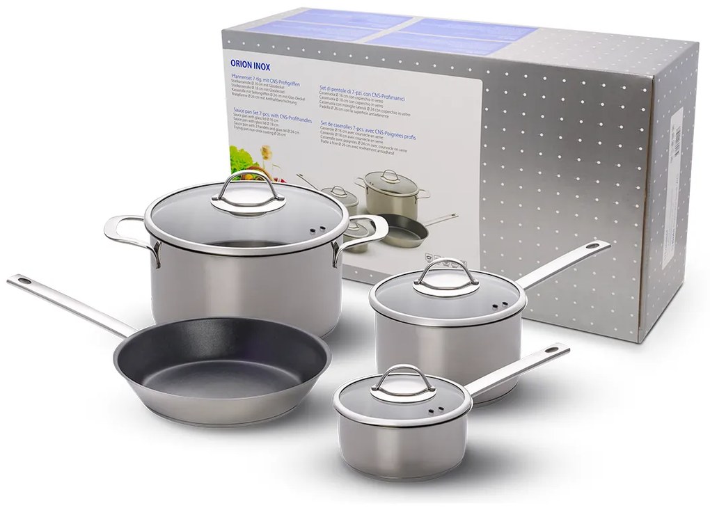 Sada hrncov 7 ks – Orion Inox - 600239
