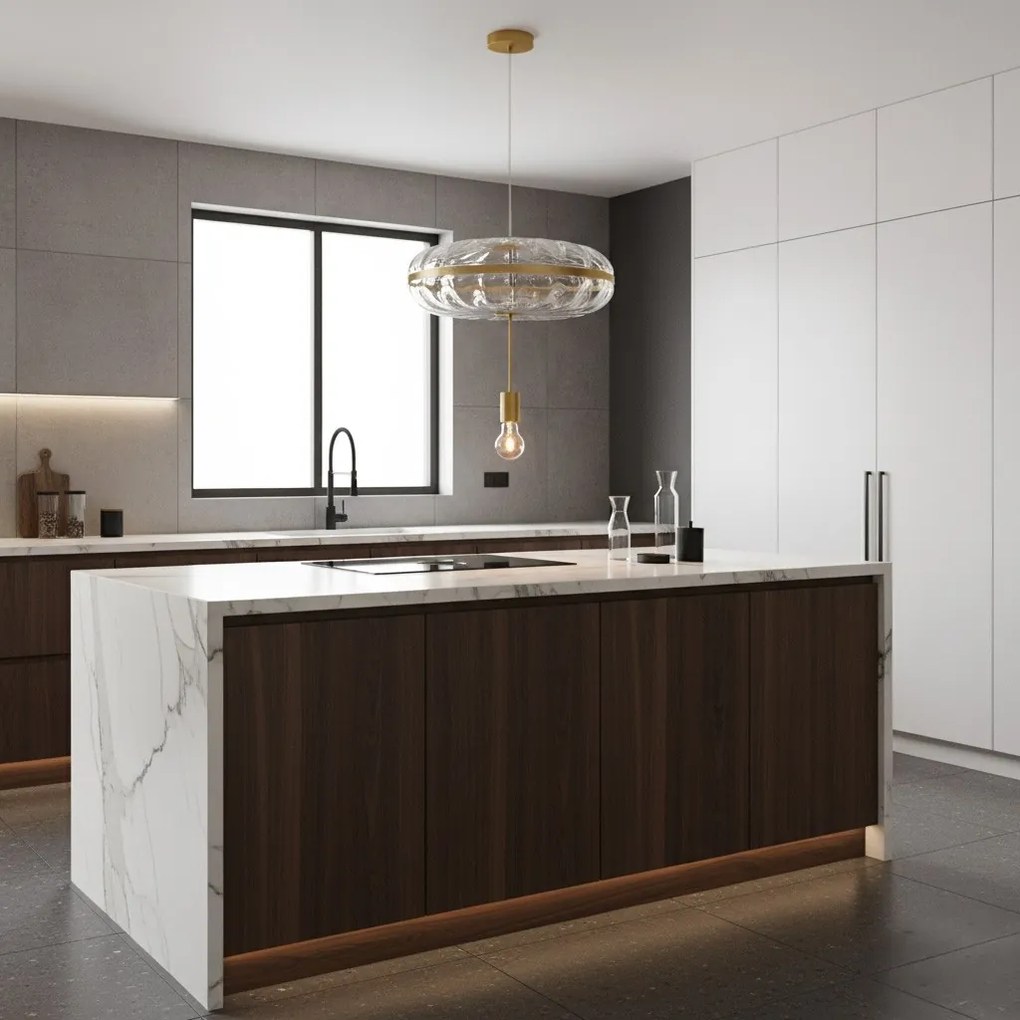 Stropné svietidlo Wisa zlaté