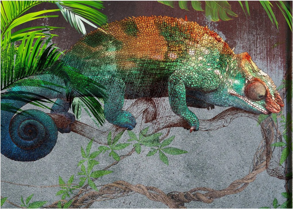 Obraz - Chameleon (70x50 cm)