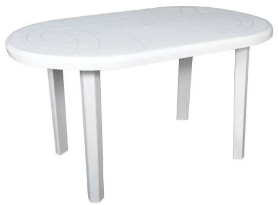 Plastový záhradný stôl JANTAR – biely