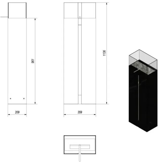 Biokrb na terasu biely Romeo so sklom