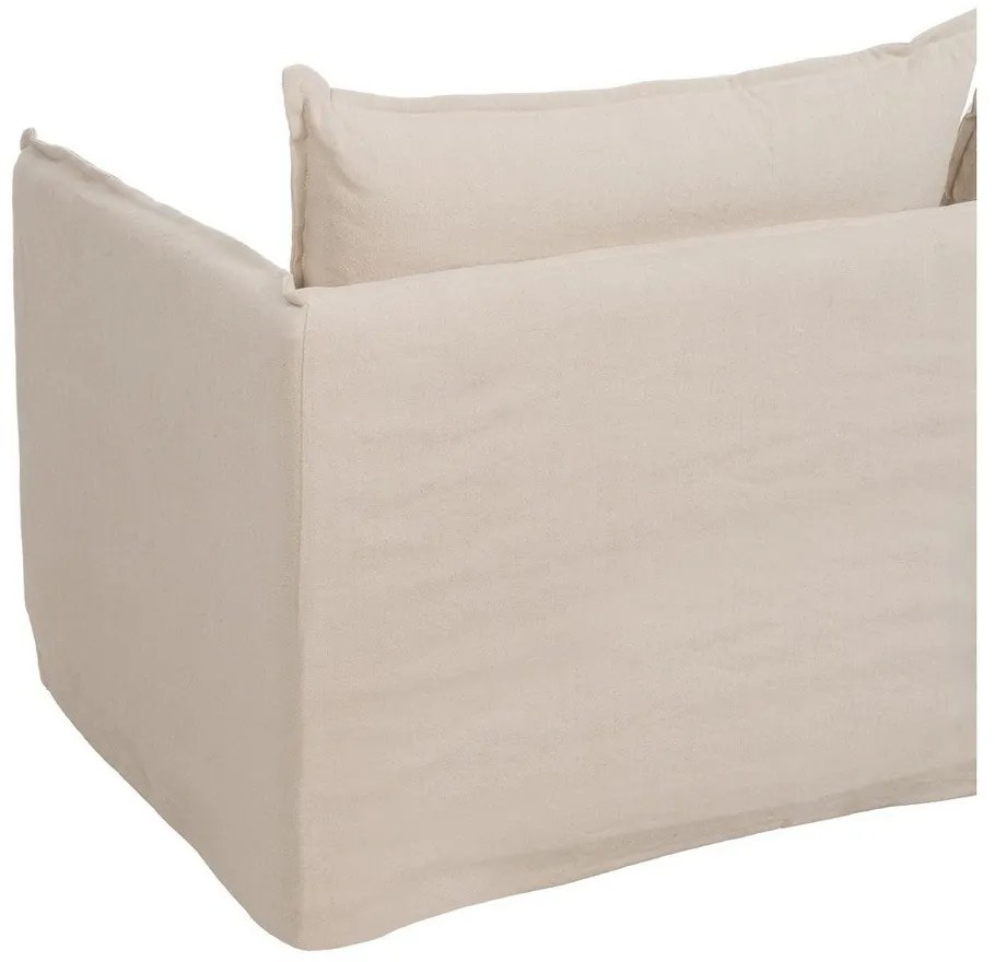 Krémová ľanová pohovka 180 cm – Ixia