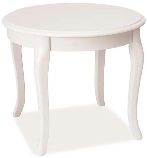 Konferenčný stolík Royal 60 cm biely