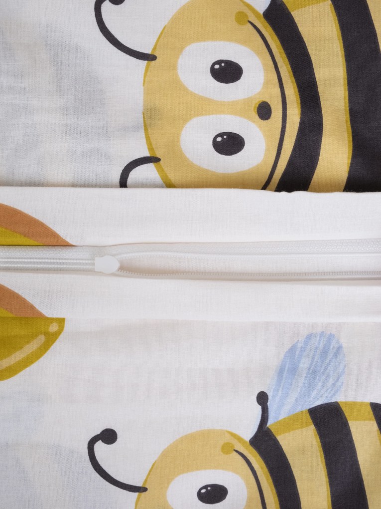 Bavlnená obliečka na vankúš Renforcé 50 × 70 cm - Čmeliak od medu