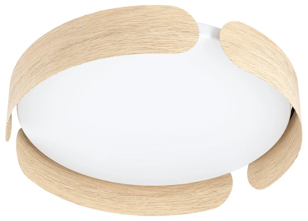 EGLO LED stropné moderné osvetlenie VALCASOTTO, 24W, teplá biela, 35cm, okrúhle, hnedé