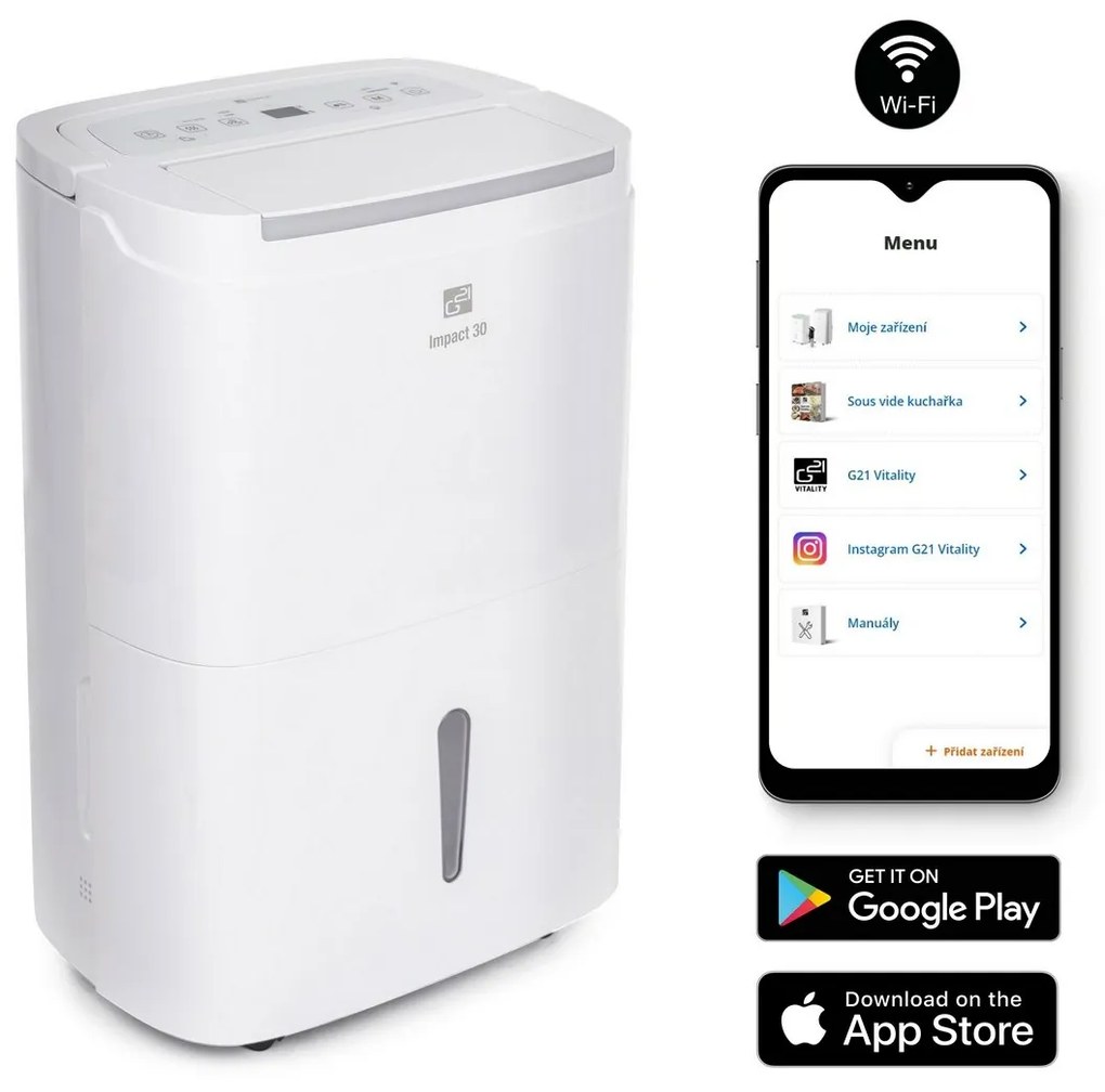 Odvlhčovač G21 Impact s WiFi 30 l/24 h, M