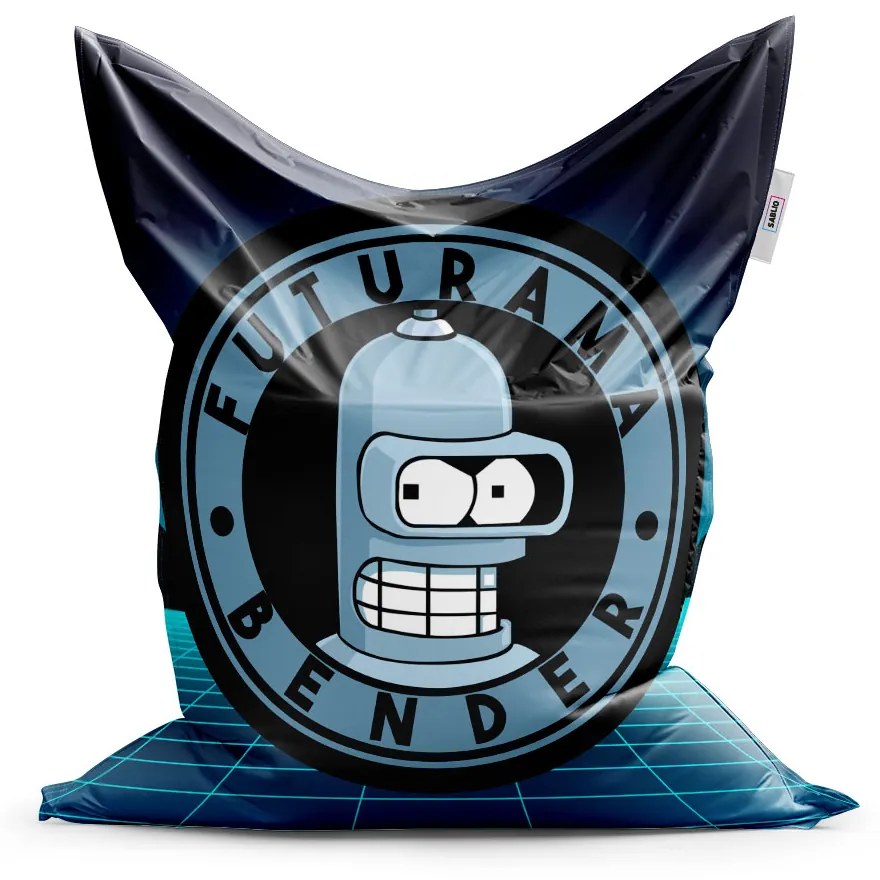 Sablio Sedací vak Futurama Bender Štvrtá dimenzia - 150x100 cm
