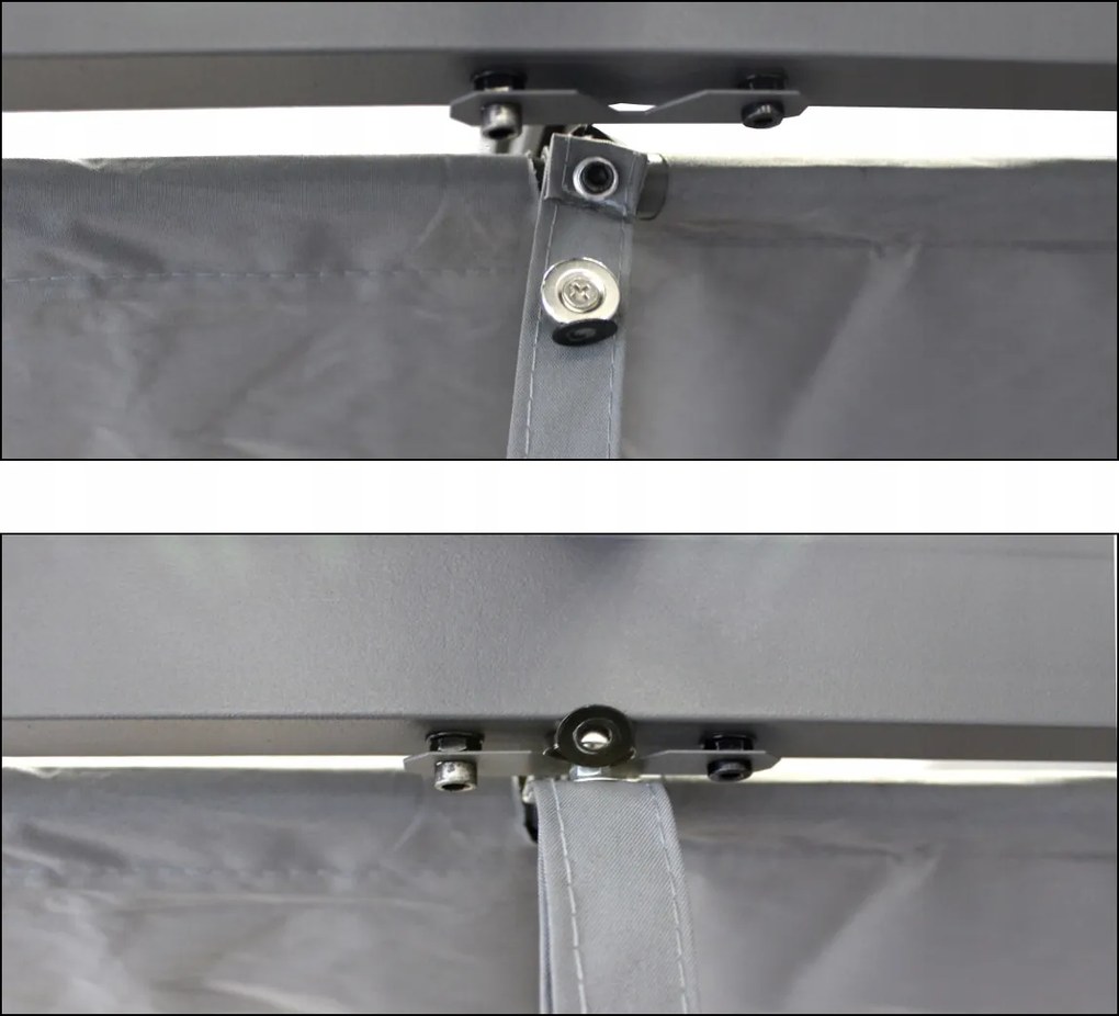 Garden Line ZÁHRADNÁ PERGOLA ŠEDÁ 3 X 4 M 2,95 x 3,95 x V2,3 m *5699