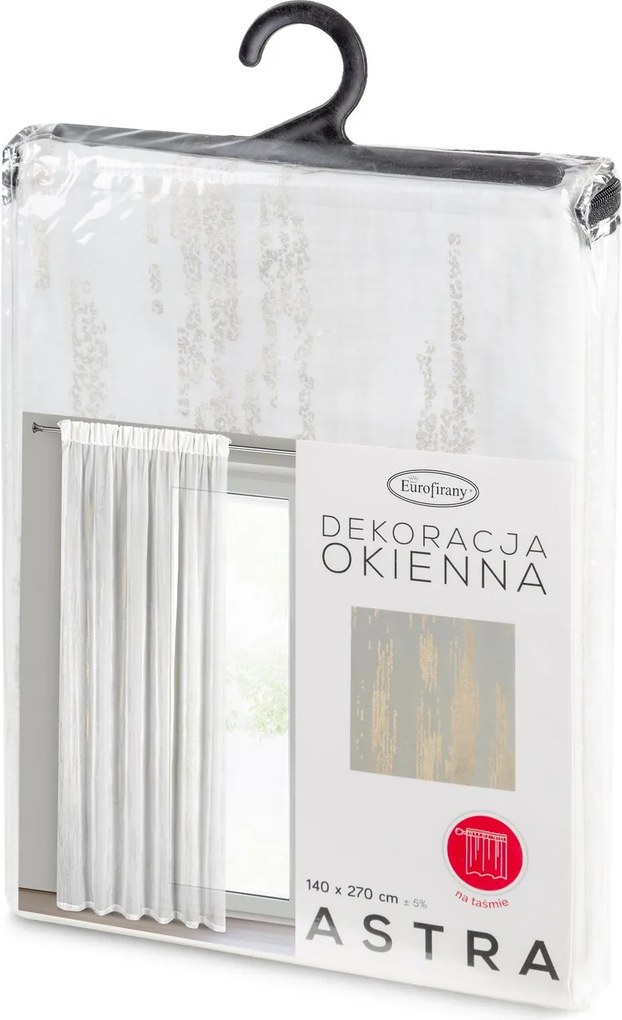 ZÁCLONA NA PÁSKE ASTRA 140X270 CM VZOROVANÁ