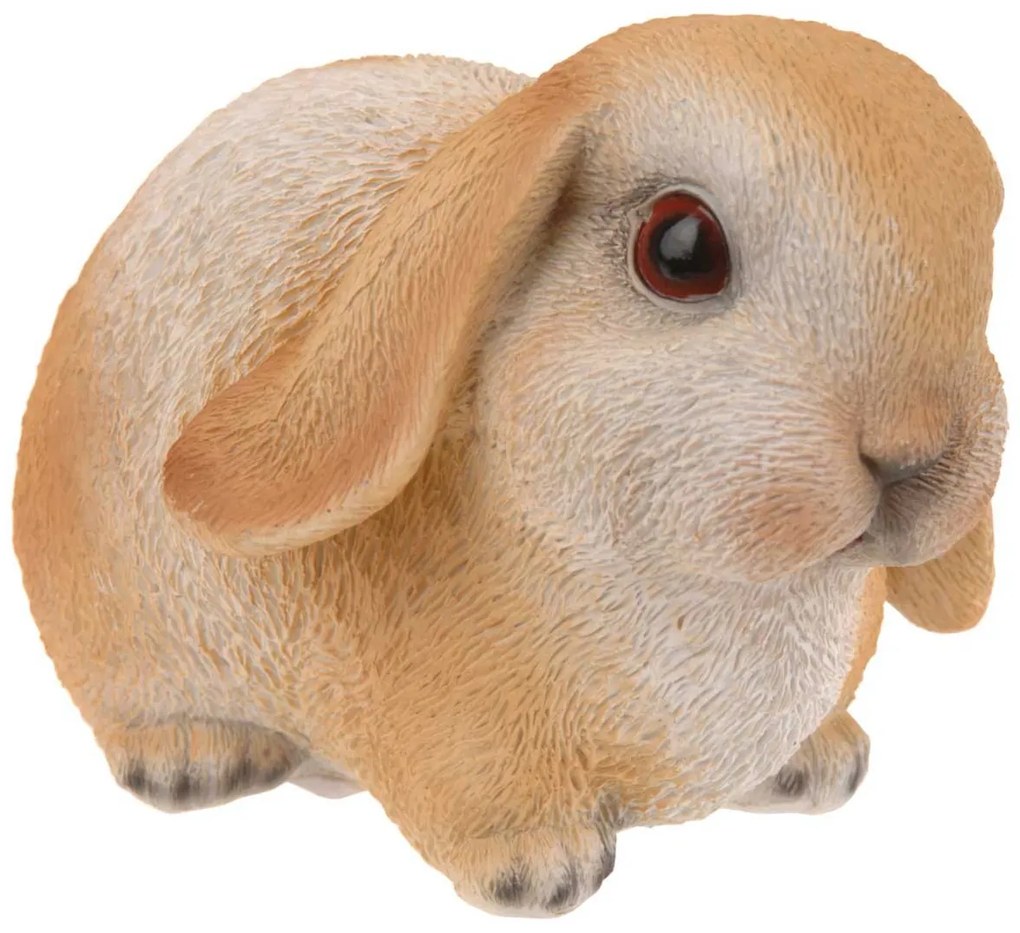 Záhradná figúrka z polyresinu Bunny 2, 16 cm, hnedá