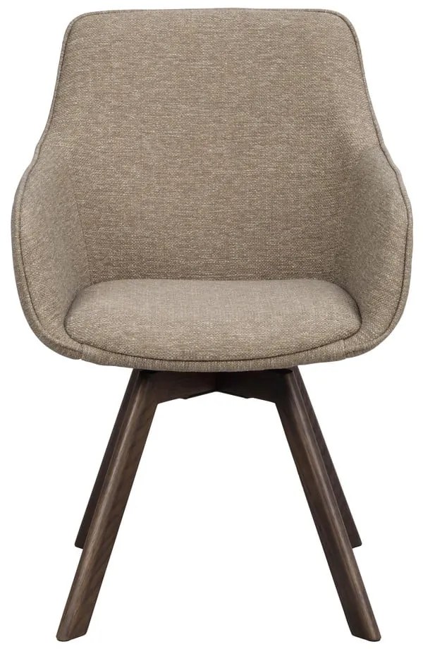 Béžové čalúnené jedálenské kreslá v súprave 2 ks Alison – Rowico