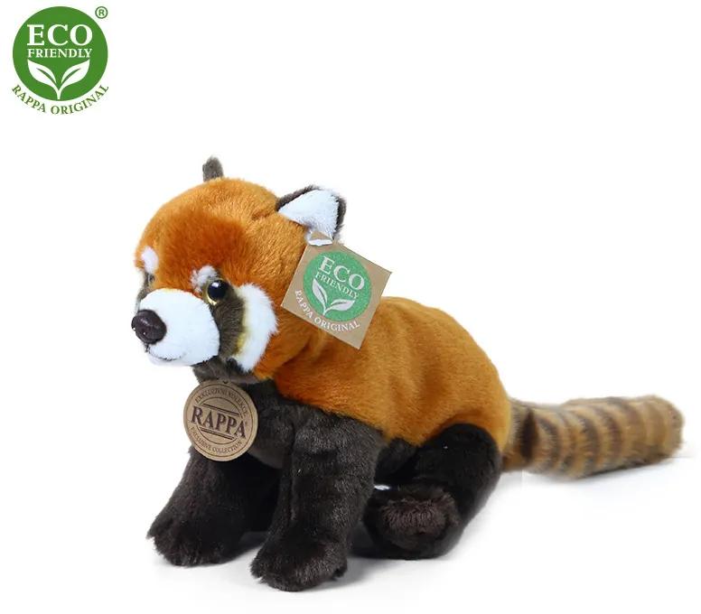 RAPPA Plyšová panda červená 20 CM ECO-FRIENDLY