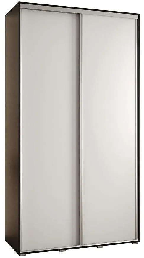 Skriňa 45 Canaris 1 130 čierna/biela/silver