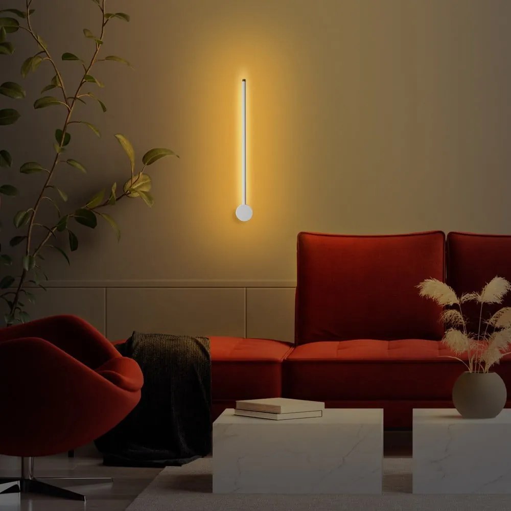 Biele LED nástenné svietidlo ø 7 cm Sword – Opviq lights
