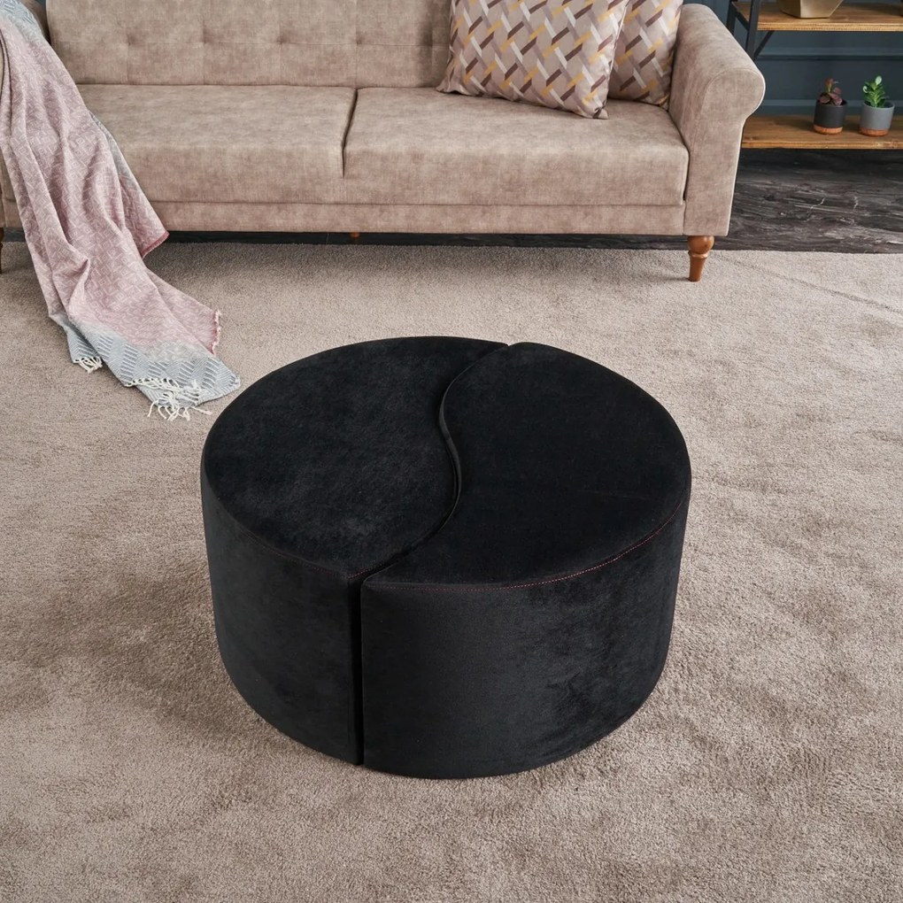 Taburet Alis Puf Black