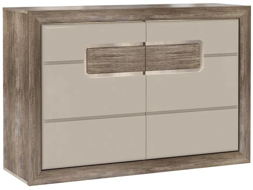 Komoda 2D Tiziano starožitný dub/bez