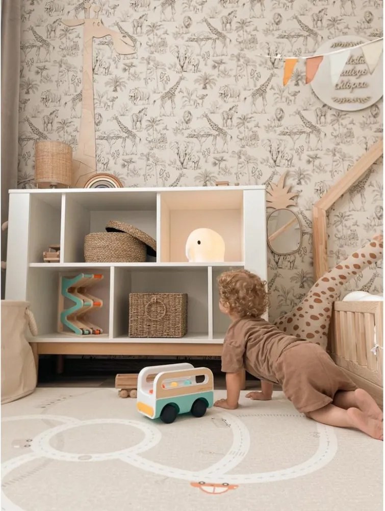 Zrkadlo ananás do detskej izby – dekoratívne akrylové zrkadlo z dreva 23x48 cm