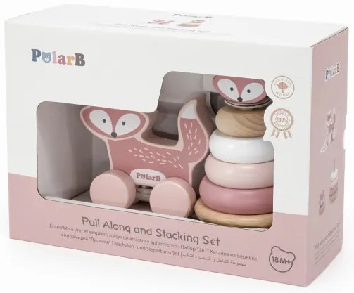 Ťahacia súprava a pyramída Viga 44228 PolarB - líška