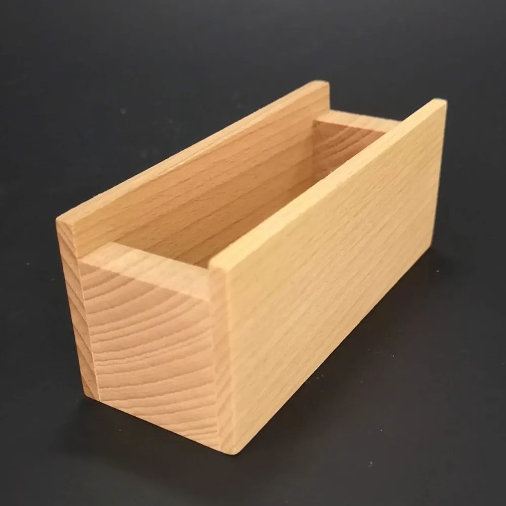 AMADEA Drevený stojan hranatý na podtácky, masívne drevo, rozmer 12 cm