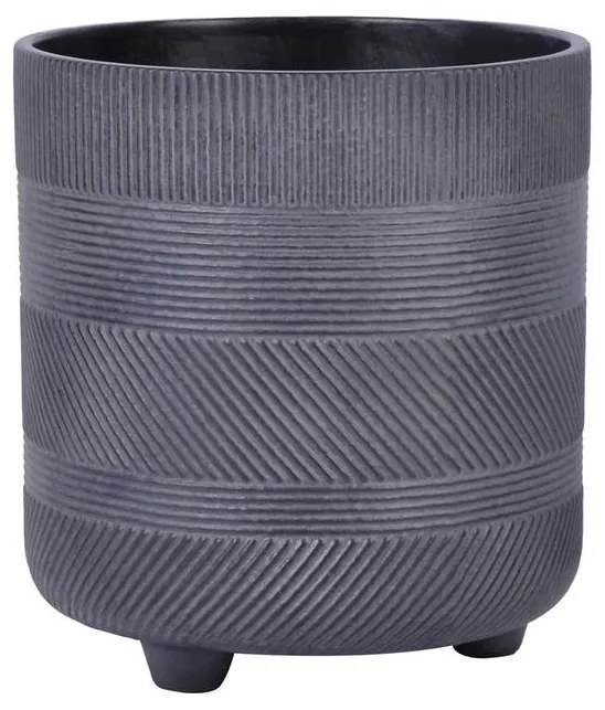 Kvetináč LC5006 čierna 19,5x21 cm