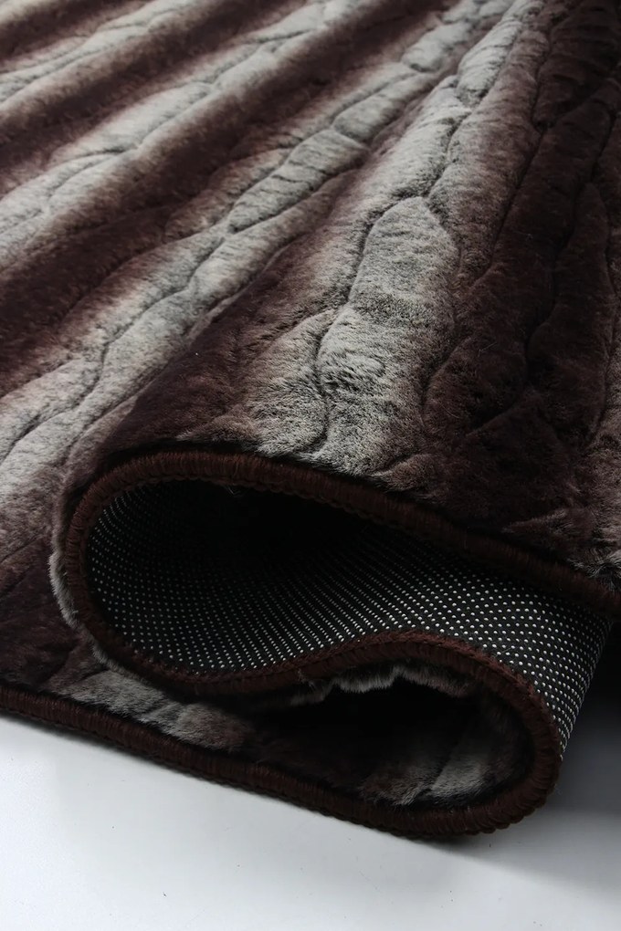 Koberec Rabbit 3D New Cawy BROWN/BEIGE rozmery koberec: 160x220 cm