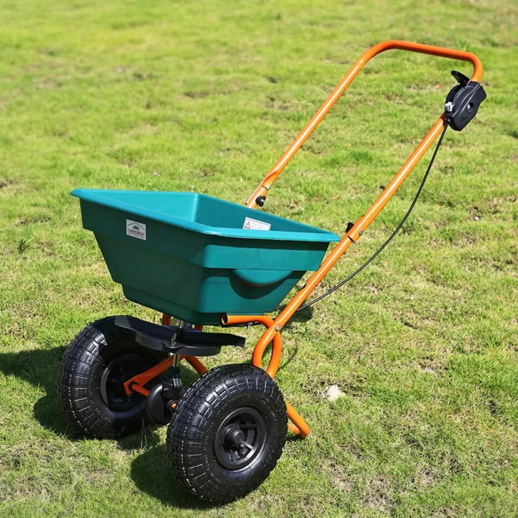Posypový vozík SEED, 20l, zelená/oranžová Gardebruk