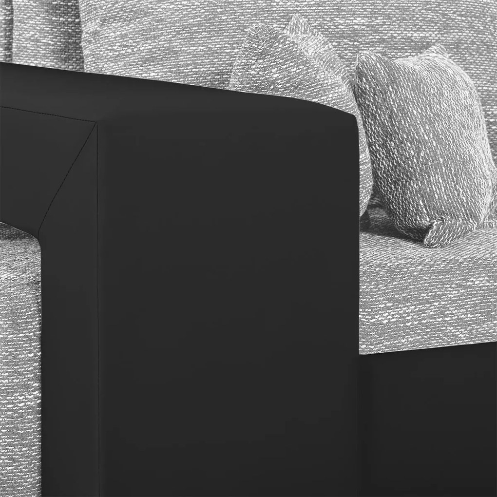 Rozkladacia pohovka MILAN 2 + 2 taburety Sivá/biela