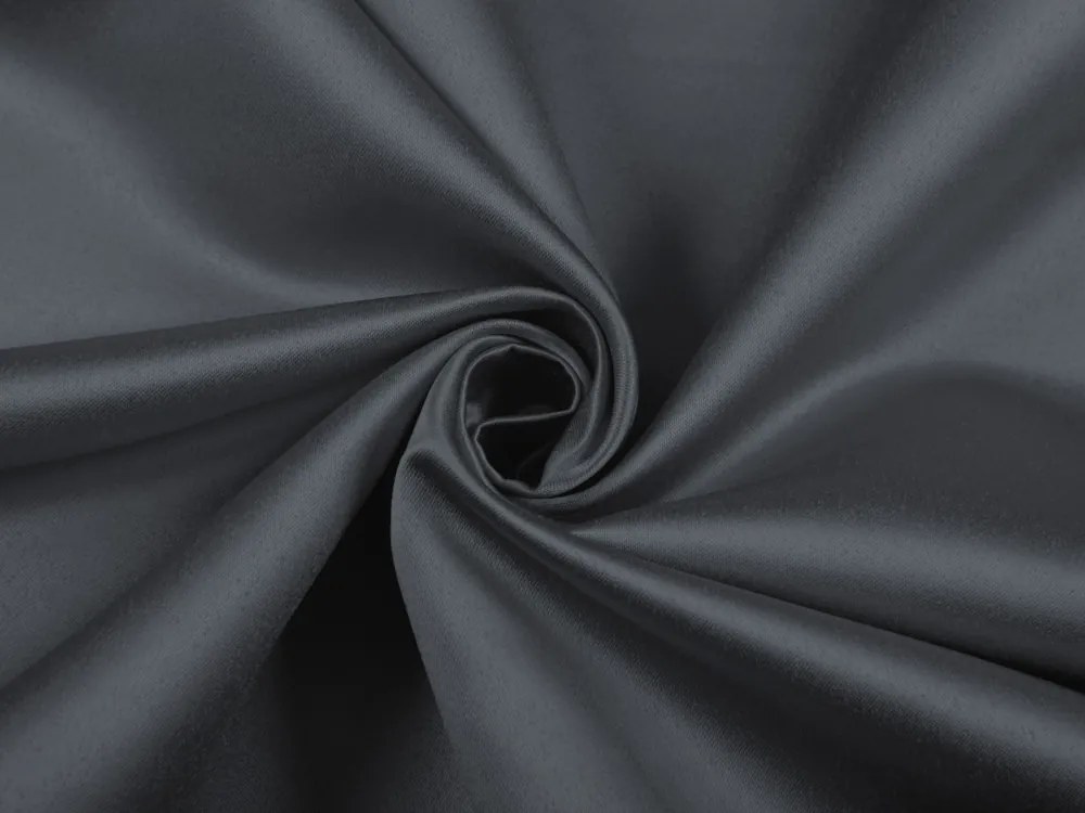 Biante Saténový oválny obrus polyesterový Satén LUX-L049 Antracitovo sivý 140x200 cm