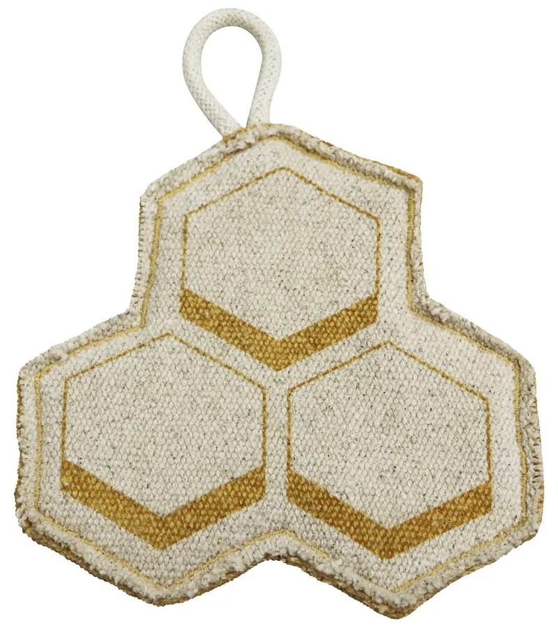 Krémový bavlnený detský hrací koberec 90x130 cm Pollination – Lorena Canals