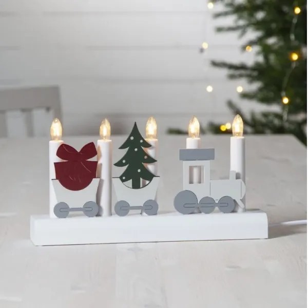 Eglo 410405 - Vianočný svietnik JULIA 5xE10/3W/230V