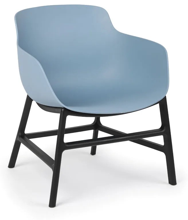 Plastová bistro stolička BARI, modrá