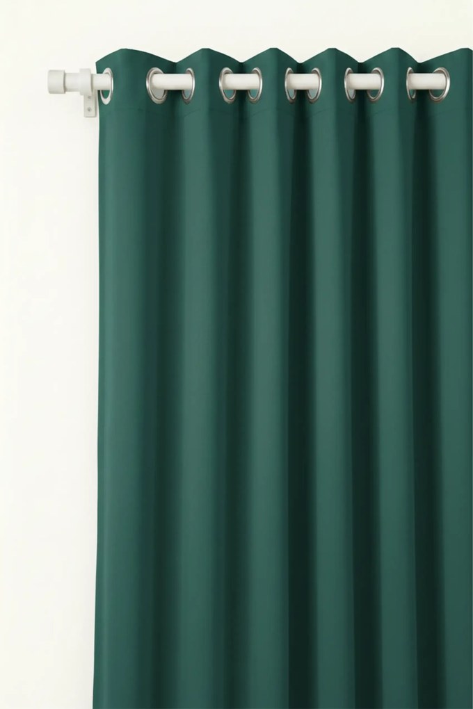 Záves na krúžkoch HOLD tmavotyrkysový 140x250 cm