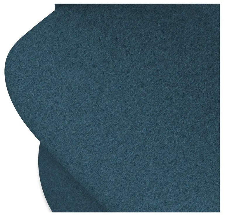 Modré čalúnené jedálenské kreslo Kalo – Makamii