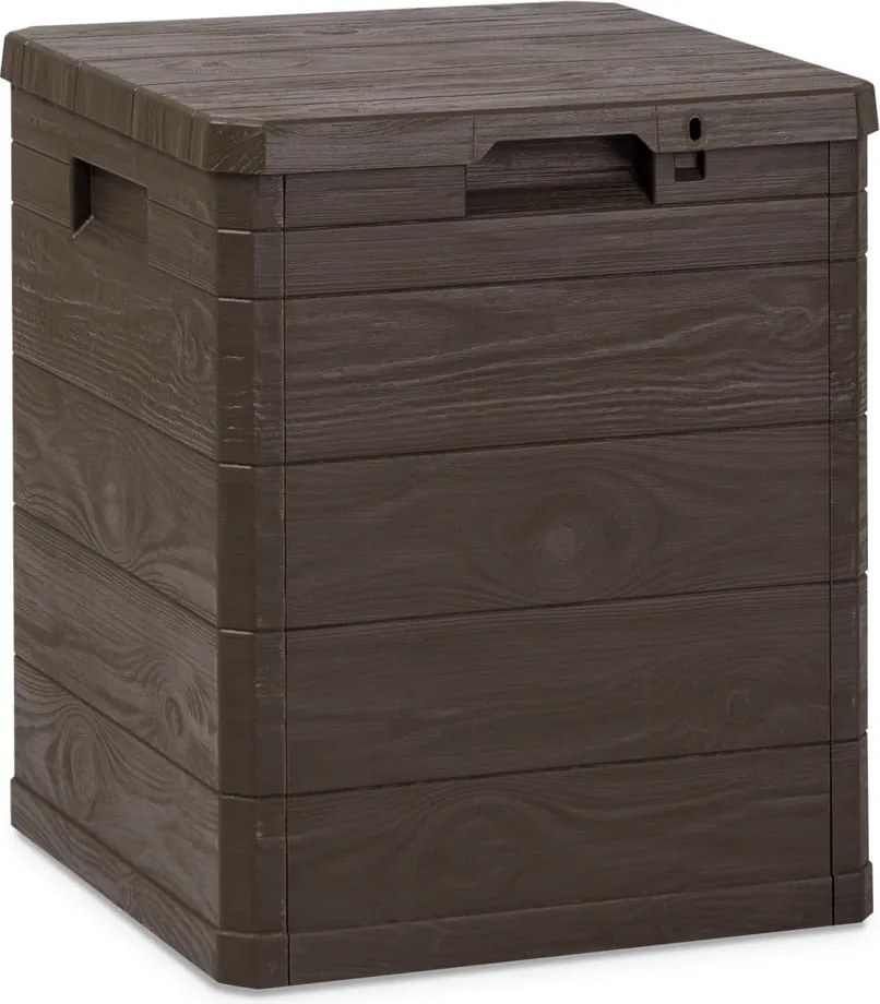 Tmavohnedý záhradný úložný box Woodys – Toomax
