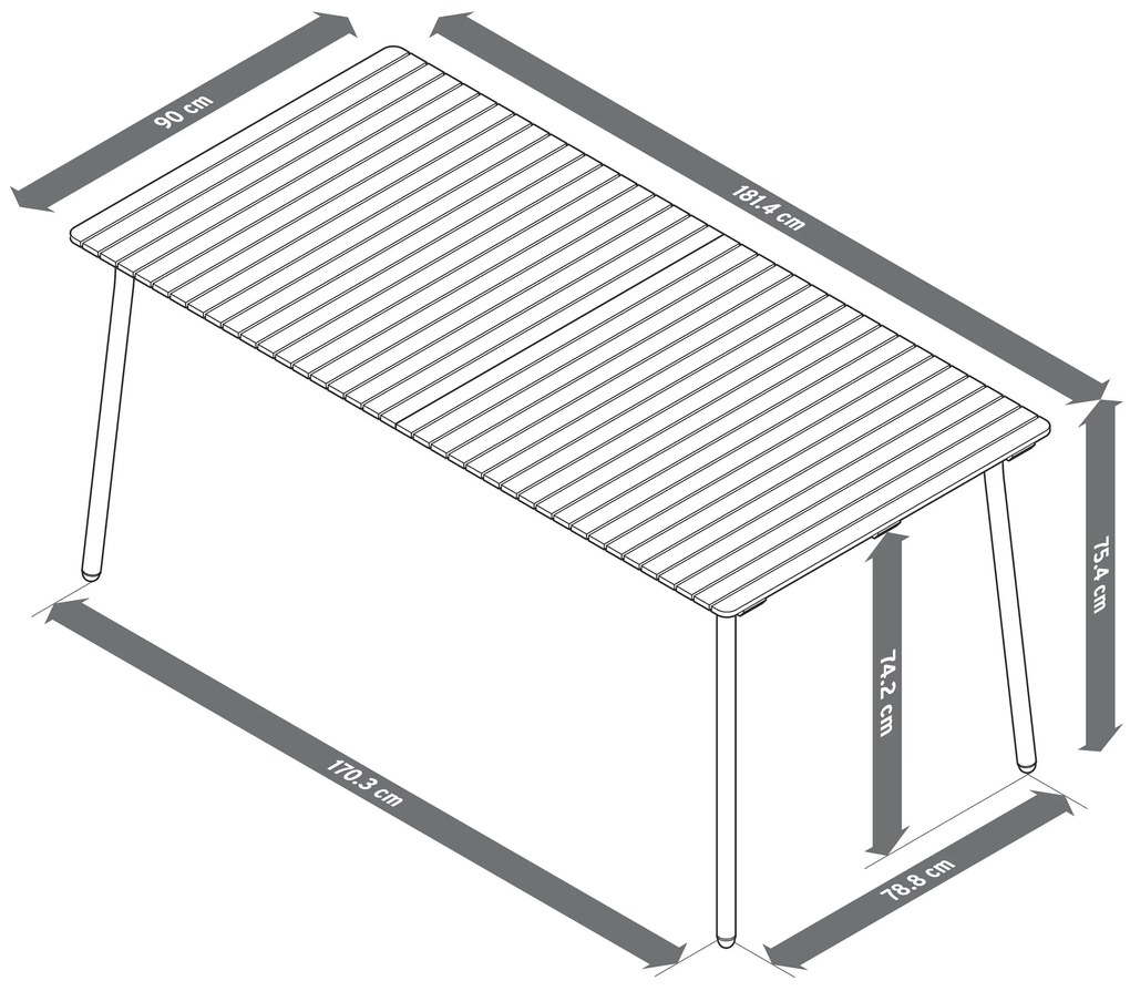 Rozkladací stôl »Elin«