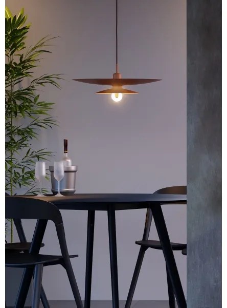 Redo 01-3049 - Závesný luster na lanku GUNNAR 1xE27/42W/230V priemer 50 cm oranžový