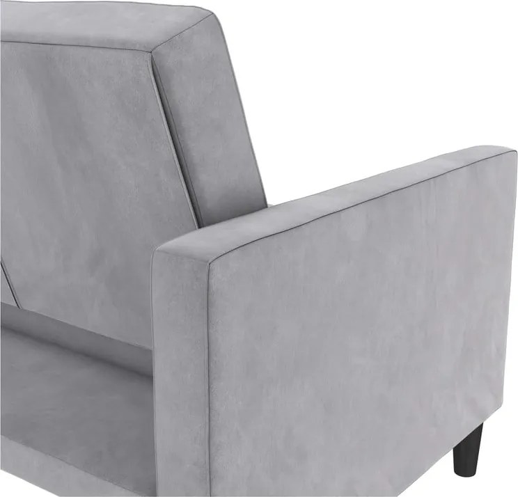 Svetlosivá zamatová pohovka 207 cm Presley – Støraa