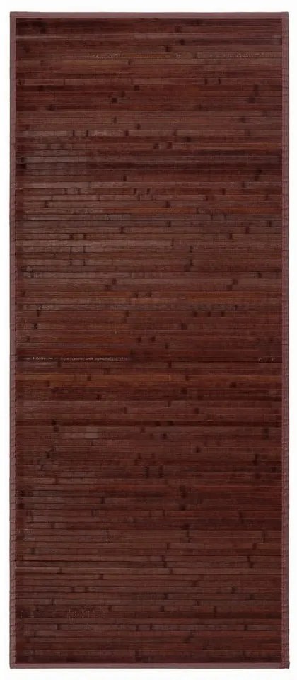 Tmavohnedý bambusový koberec 75x175 cm – Casa Selección