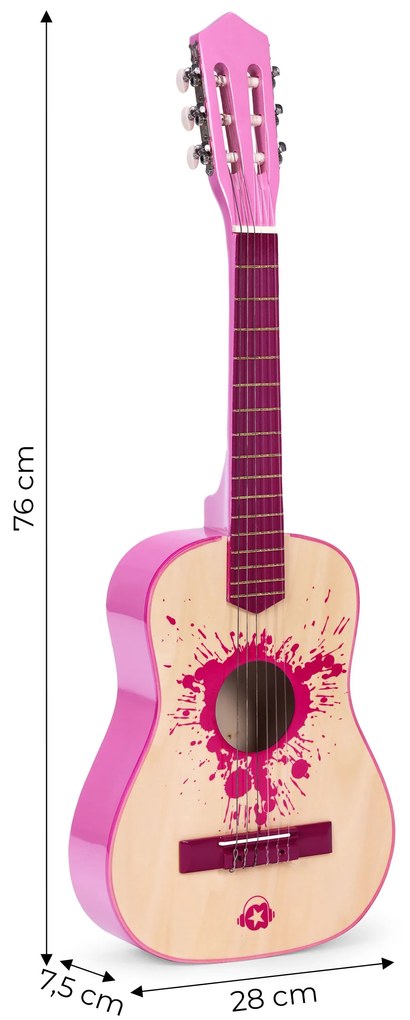 Detská ružová gitara, ECOTOYS