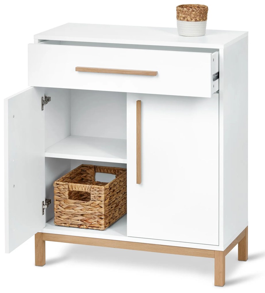 Odkladacia skrinka do kúpeľne »Eklund«, biela