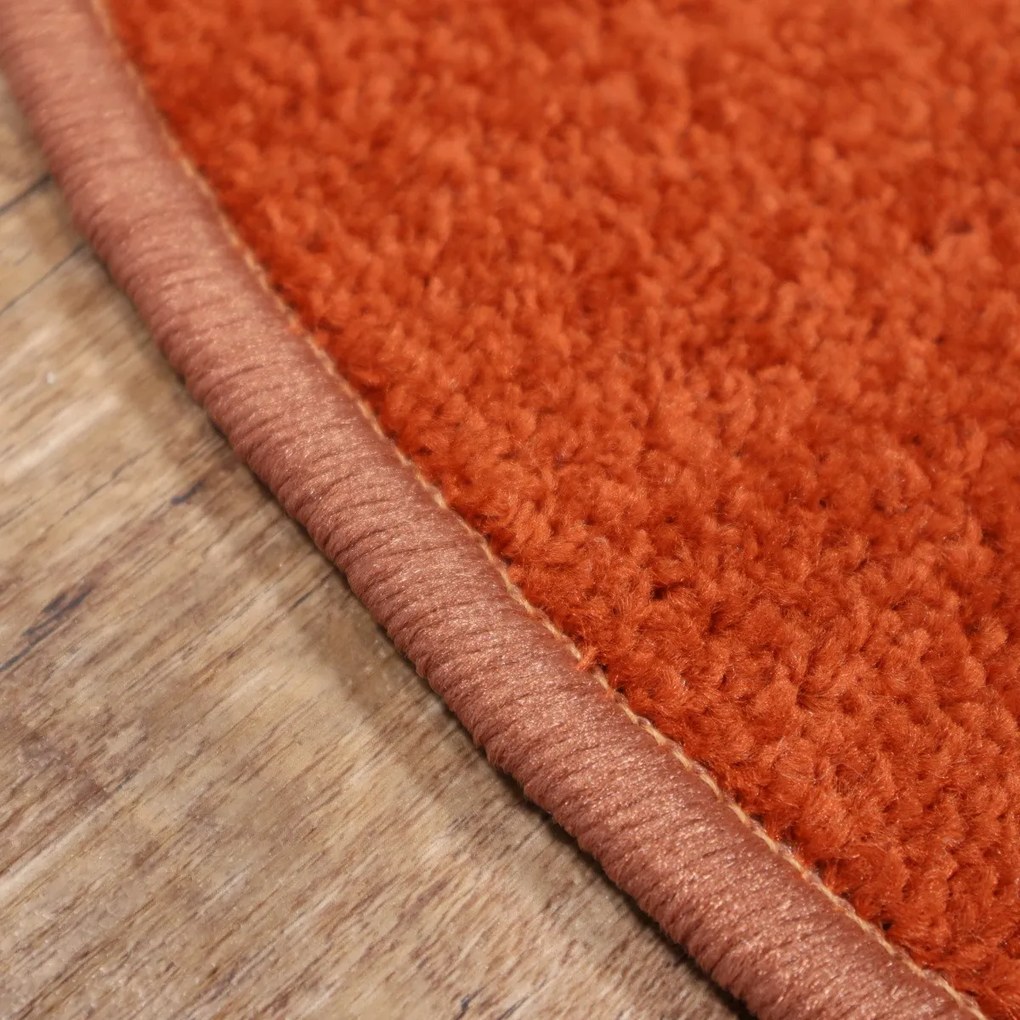 AladinWorld Expres, Kusový koberec Eton terra kruh, 200x200 (priemer) kruh, oranžová, obývacia izba