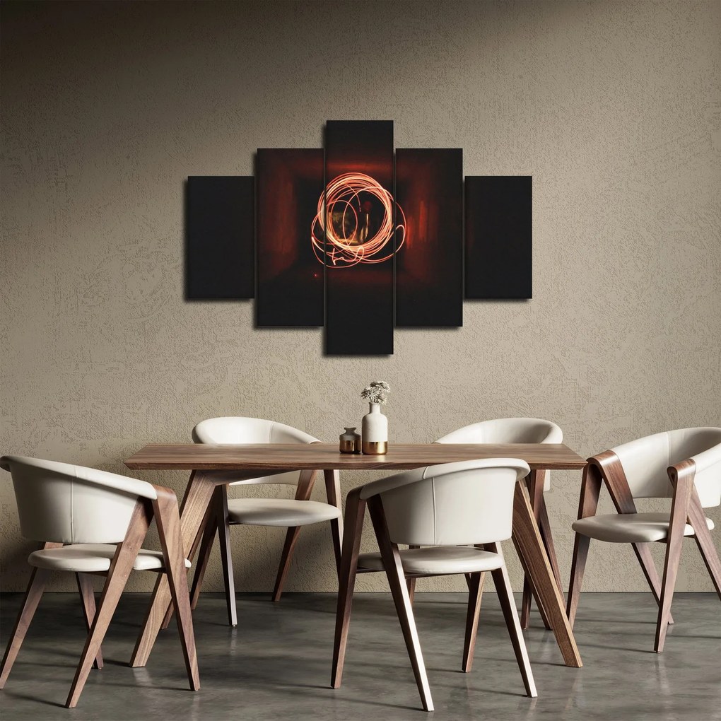 Obraz - čiary v tuneli (150x105 cm)